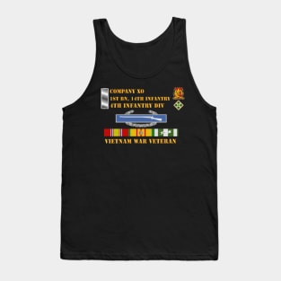 1st Bn 14th Inf - 4th ID - Company XO - Vietnam Vet Tank Top